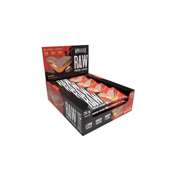 Warrior Raw Protein Flapjack, Peanut Butter Cup - 12 bars