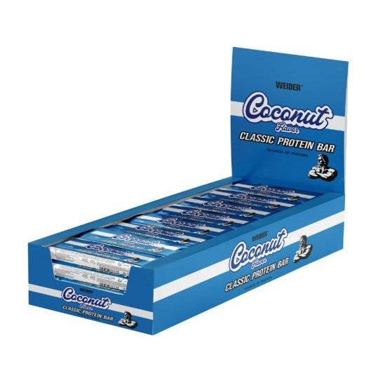 Weider Classic Protein Bar, Coconut - 24 x 35g