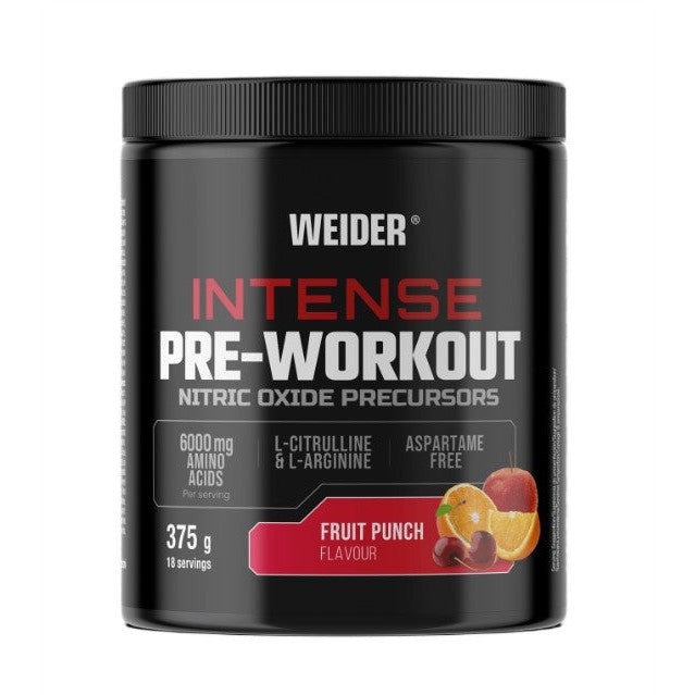 Weider Intense Pre-Workout, Fruit Punch - 375g