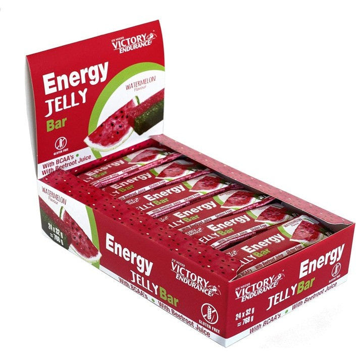 Weider Joe Weider Victory Endurance Energy Jelly Bar, Watermelon - 24 x 32g