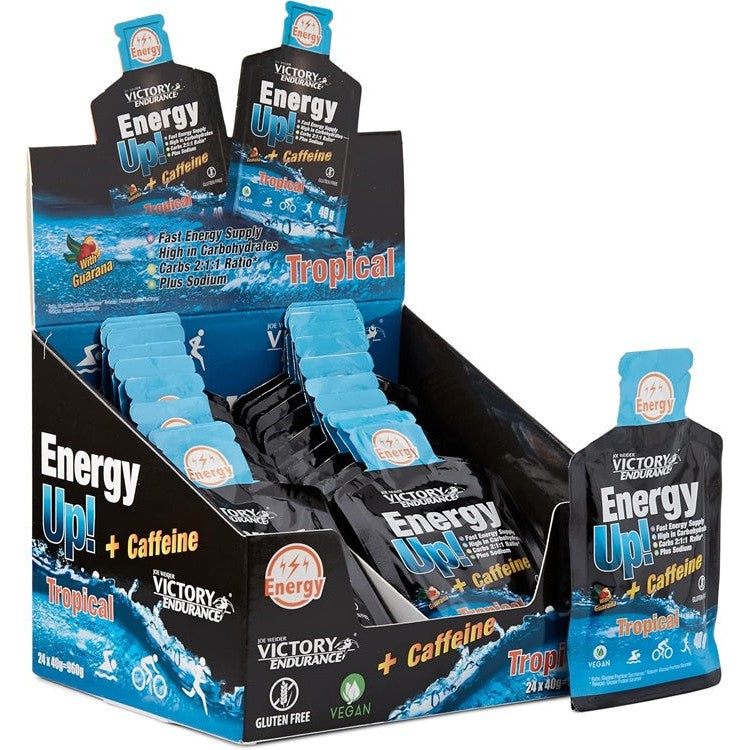 Weider Joe Weider Victory Endurance Energy Up! + Caffeine, Tropical - 24 x 40g