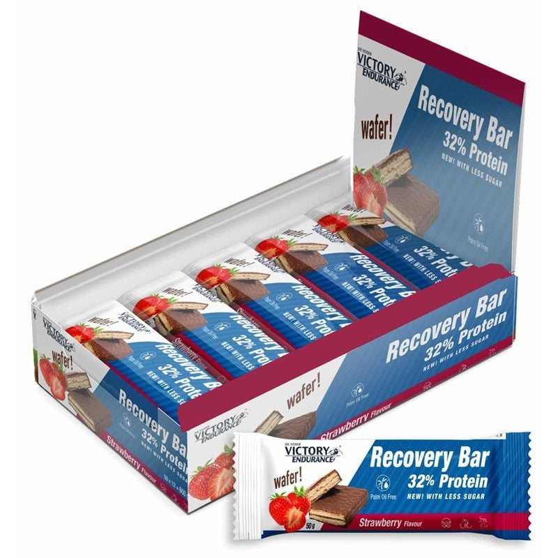 Weider Joe Weider Victory Endurance Recovery Bar, Strawberry - 12 x 50g