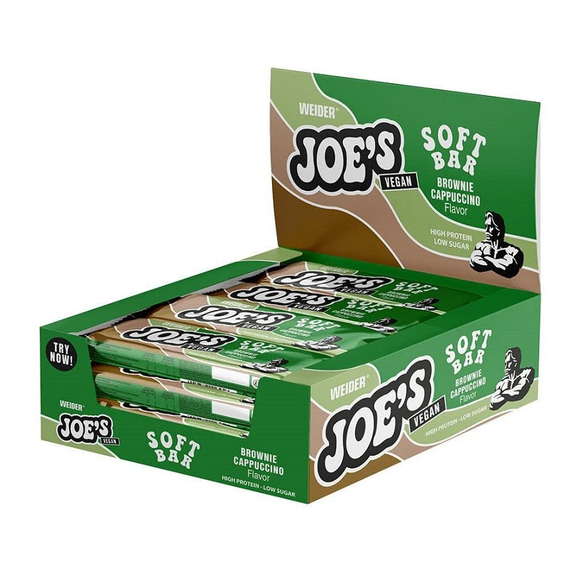 Weider Joe's Vegan Soft Bar, Brownie Cappuccino - 12 x 50g