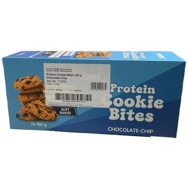 Weider Protein Cookie Bites, Chocolate Chip - 7 x 100g