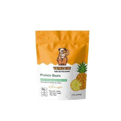 Yumtein Protein Bears, Pineapple - 60g