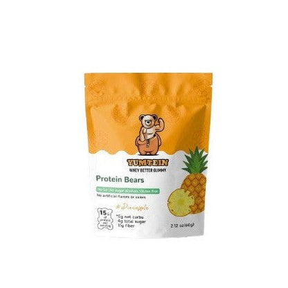 Yumtein Protein Bears, Pineapple - 60g