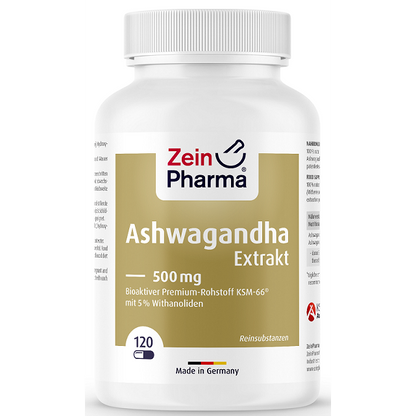 Zein Pharma Ashwagandha Extract, 500mg - 120 caps