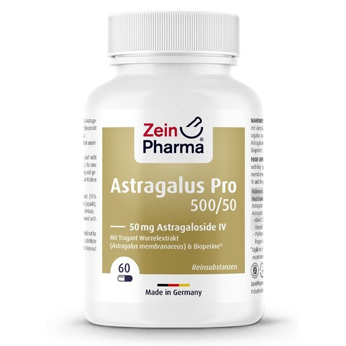 Zein Pharma Astragalus Pro 500/50, 50mg Astragaloside IV - 60 vcaps