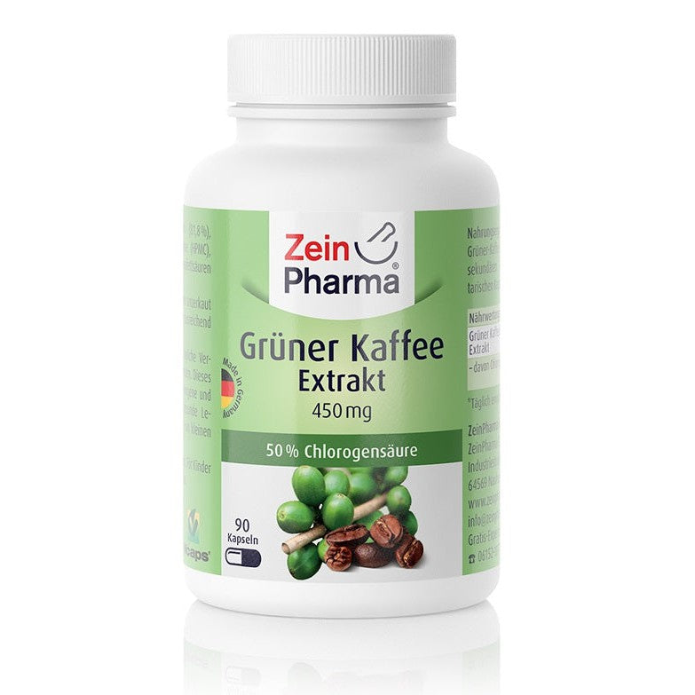 Zein Pharma Green Coffee Extract, 450mg - 90 caps