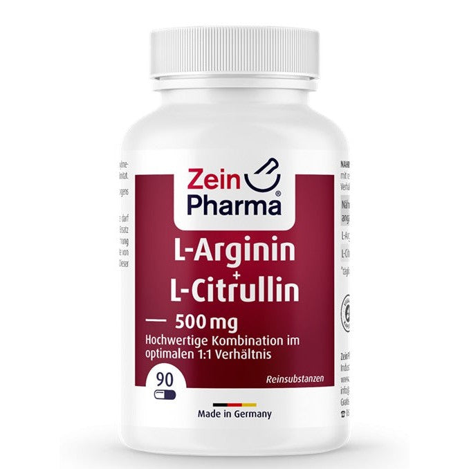 Zein Pharma L-Arginine + L-Citrulline, 500mg - 90 caps