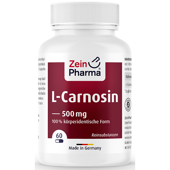 Zein Pharma L-Carnosine, 500mg - 60 caps