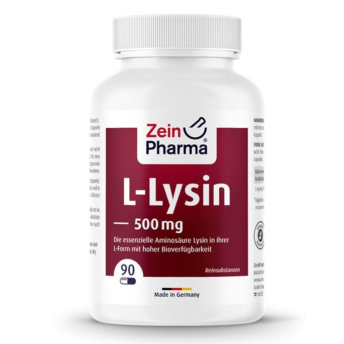 Zein Pharma L-Lysine, 500mg - 90 vcaps