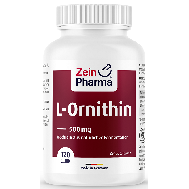 Zein Pharma L-Ornithine, 500mg - 120 caps