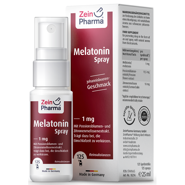 Zein Pharma Melatonin Spray, 1mg - 25 ml.