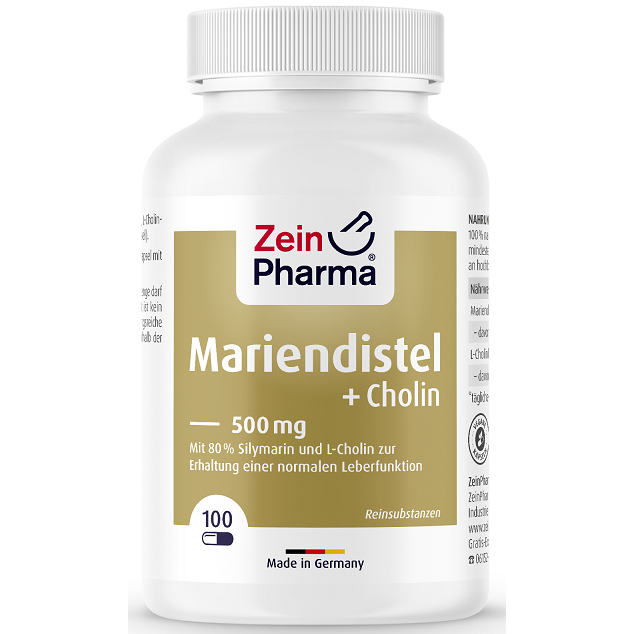 Zein Pharma Milk Thistle + Choline, Liver Complex - 100 caps