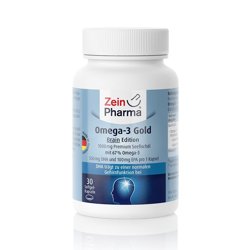 Zein Pharma Omega-3 Gold - Brain Edition, 1000mg - 30 caps