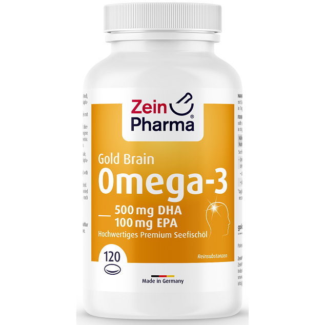 Zein Pharma Omega-3 Gold - Brain Edition - 120 softgels