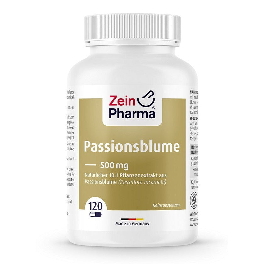Zein Pharma Passion Flower, 500mg - 120 caps