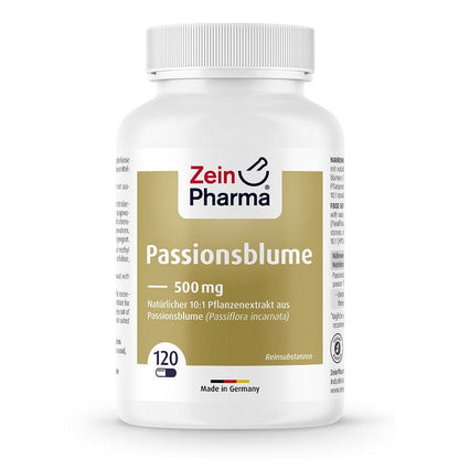 Zein Pharma Passion Flower, 500mg - 120 caps