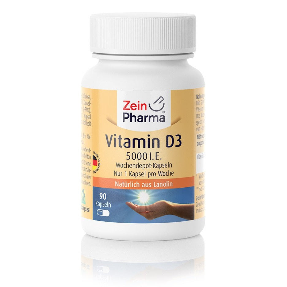 Zein Pharma Vitamin D3, 5000 IU - 90 caps