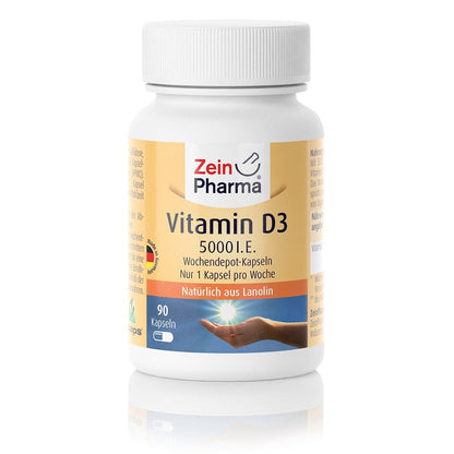 Zein Pharma Vitamin D3, 5000 IU - 90 caps