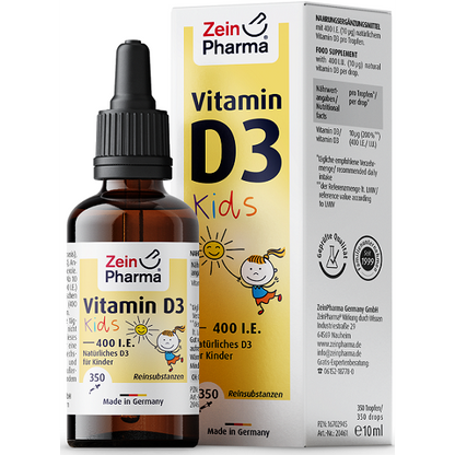 Zein Pharma Vitamin D3 Drops For Kids, 400IU - 10 ml.