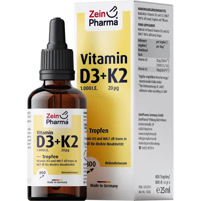 Zein Pharma Vitamin D3 + K2 - 25 ml.